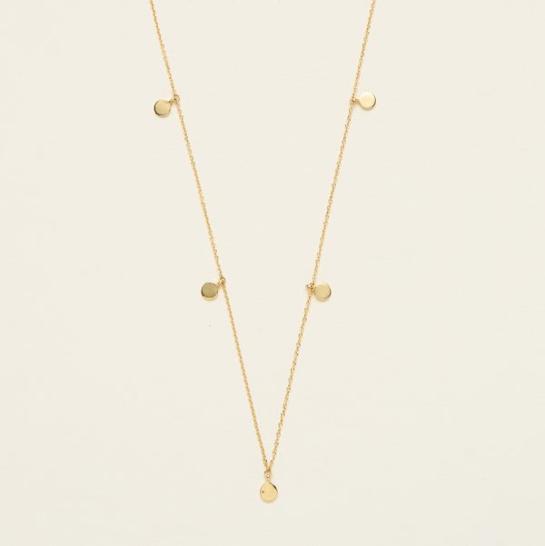 Colier din aur galben 14K Small Gold Coins - imagine 2