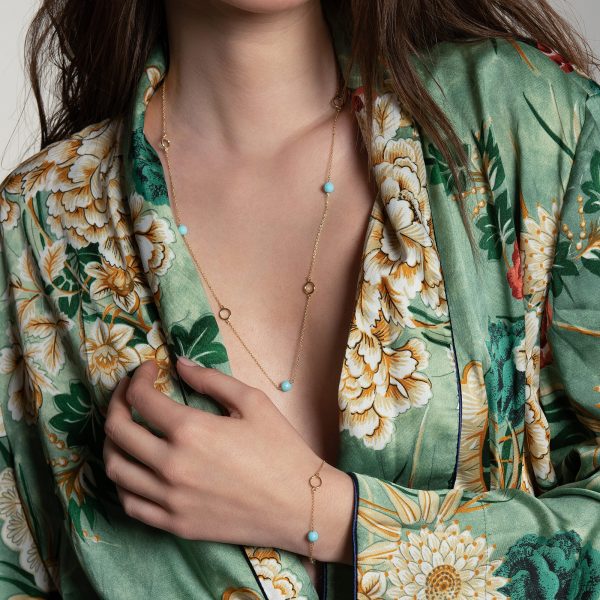 Colier din aur galben 14K Summer - imagine 4