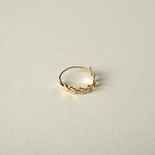 Inel din aur galben 14K Gold Laurel