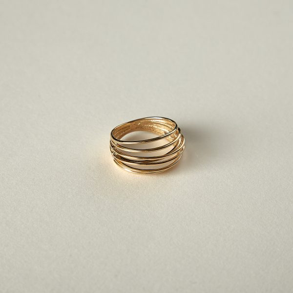 Inel din aur galben 14K Pulse