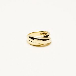 Affectionate Baron shape Inel din aur galben 14K Mild - Magazin de Inele Aur Galben