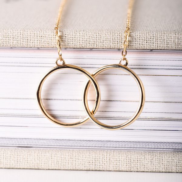 Colier din aur galben 14K Forever More - imagine 4